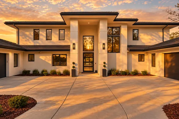 Modern House Facade at 5331 Da Vinci Drive, El Dorado Hills.