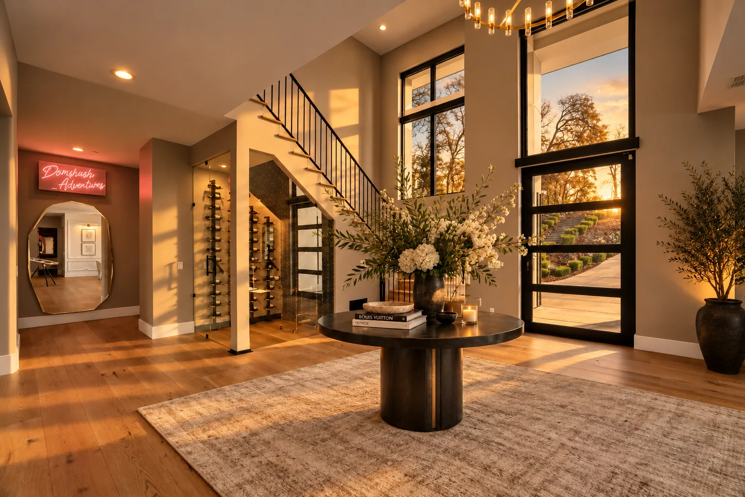 Modern Foyer at 5331 Da Vinci Drive, El Dorado Hills.