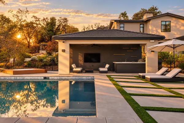 Luxury Poolside Cabana at 5331 Da Vinci Drive, El Dorado Hills.